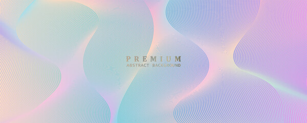 Premium background design with colorful diagonal lines pattern. Vector colorful horizontal template for business banners, luxury vouchers, prestigious gift certificates