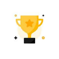 Trophy icon illustration. Trophy icon.