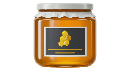 Isolated Jar of Honey