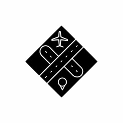 creative details Airplane route icon Vector Illustration