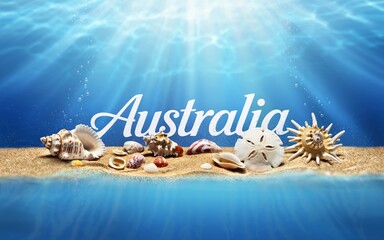 summer, Great Barrier Reef, Australia, Underwater Australian Seashells