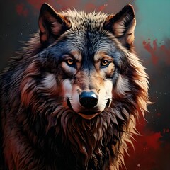 Naklejka premium wolf 