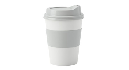 Isolated Coffee Cup with Lid