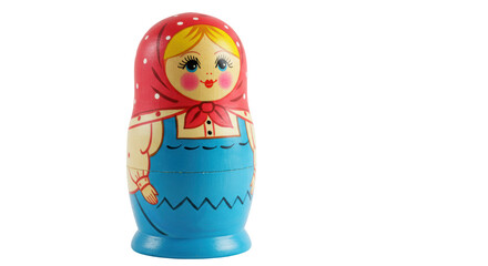 Isolated Matryoshka Doll