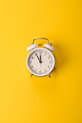 Vintage alarm clock as a conceptual background for deadlines for tasks in business