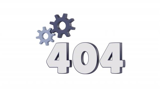 3D 404 Error Animation | Alpha Loop