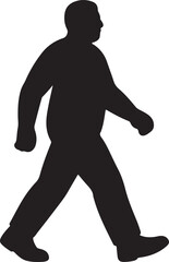 Walking man silhouette