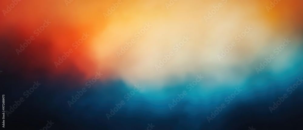 Aufkleber abstract colorful blurry background with vibrant bokeh effect in warm and cool tones, artistic backd