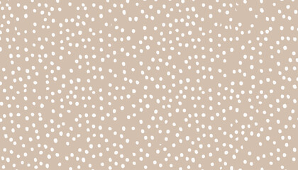 Abstract Animal Skin Polka Dot Pattern � Minimal Boho Doodle Print & Neutral Beige Seamless Texture