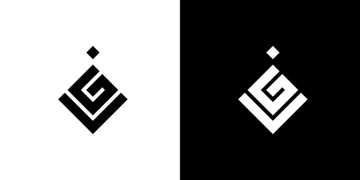 LG vector logo design