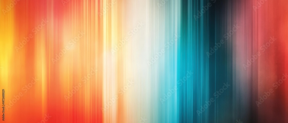 Poster abstract colorful motion blur background with vibrant streaks of red orange yellow blue teal and bla