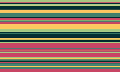 Obraz premium Vibrant horizontal stripes in muted jewel tones. Perfect for backgrounds, textiles, or website design. This repeating pattern evokes feelings of calm and modern sophistication.