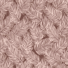 Luxury Seamless Pattern with Palm Leaves � Modern Stylish Floral Background Design