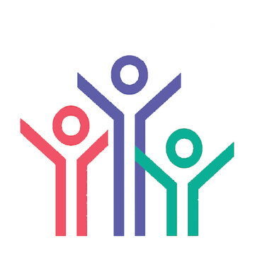 people family together human unity logo vector icon