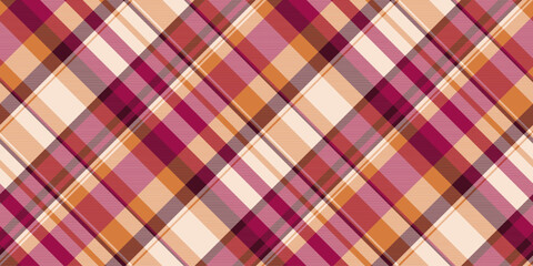 Vibrant diagonal plaid pattern in warm autumnal tones.  Perfect for textile designs, website backgrounds, or fallthemed projects.