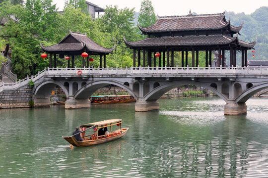 Fenghuang Ancient Town is one of the most important tourist attractions in Hunan, China, which was listed on the UNESCO world heritage list in 2008.