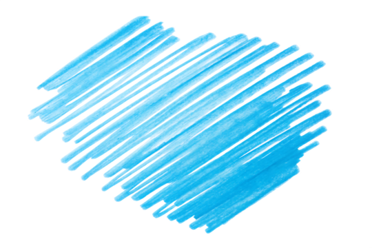 Abstract Light Blue Marker Strokes on Black Background