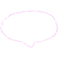 Set of hand drawn chalk speech bubbles. Text box icons for comics. Grunge texture in doodle style.