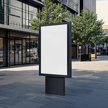 billboard on the street mokup