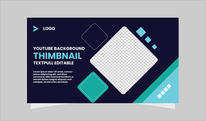 Youtube video thumbnail or web banner template for business