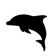 silhouette of a dolphin