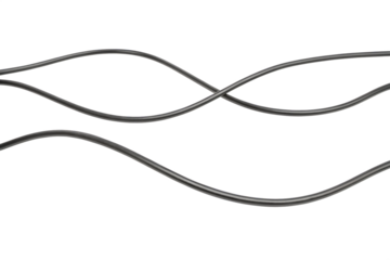 Abstract Black Cables Wave Pattern on Black Background