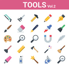 Tools icons that are suitable for any project. And change your next projects with minimalist icon design, perfect for websites, mobile apps, books, social media, infographics, flyers, print, banners, 