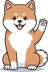 Akita Dog breed vector