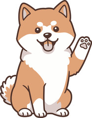 Akita Dog breed vector