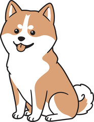 Akita Dog breed vector