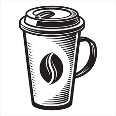 Delectable coffee paper cup icon