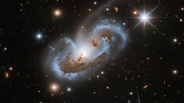 Messier 51: A Cosmic Whirlpool Galaxy - Powered by Adobe