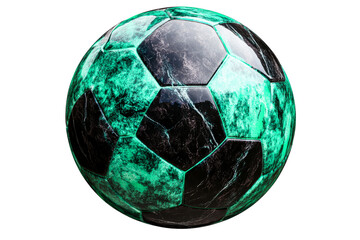 Colorful soccer ball design with a unique style and texture