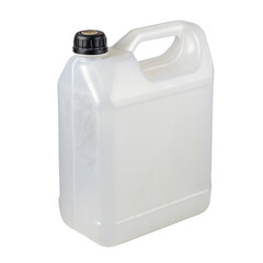 white plastic bottle isolated on transparent background