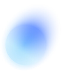 Abstract gradient color shape with light blur. Watercolor rounds with soft glow and gradation. Circle blob with fluid effect and liquid texture