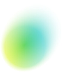 Abstract gradient color shape with light blur. Watercolor rounds with soft glow and gradation. Circle blob with fluid effect and liquid texture