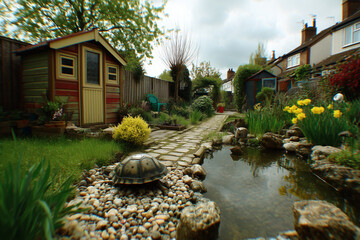 Obraz premium water lily in the garden