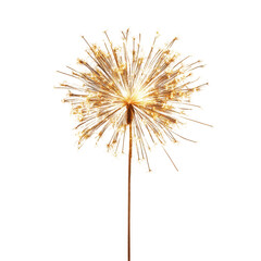 Naklejka premium Decorative golden flower-like object radiating light in a minimalist setting during nighttime