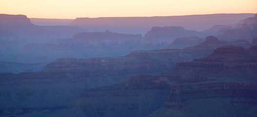 Grand Canyon South Rim at Sunset, AZ