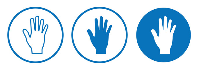 Obraz premium raised fists icon. raised hand icon.