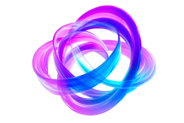 Colorful abstract shapes swirling in a dynamic pattern