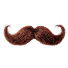 Fun red mustache prop designed for parties, events, or playful occasions featuring a thick, curled style captured on a white background