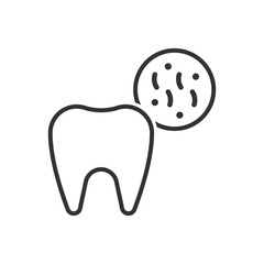 Infection Tooth Icon - Gum Tooth Icon