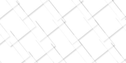abstract background with white lines. White floor tiles abstract layers smooth 3d shadow vector design wallpaper. abstract white geometric background