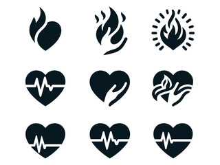 Hearts Vector Icon Pack 