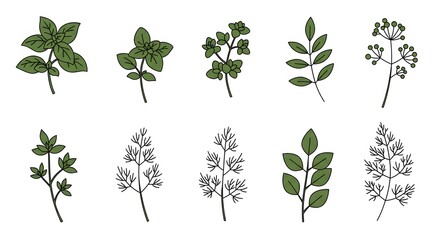set of plants