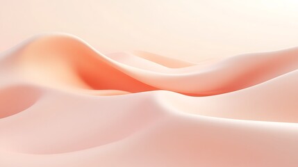 Peach Abstract Waves Background.