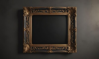Black & gold ornate frame, shimmering texture,  voucher,  offer
