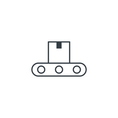 Conveyor Belt icon symbol vector illustration isolated on white background