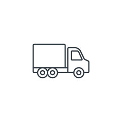 Truck Delivery icon symbol vector illustration isolated on white background